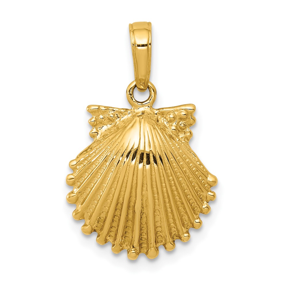 10C3375.jpg 10k Scallop Shell Pendant - Image 1