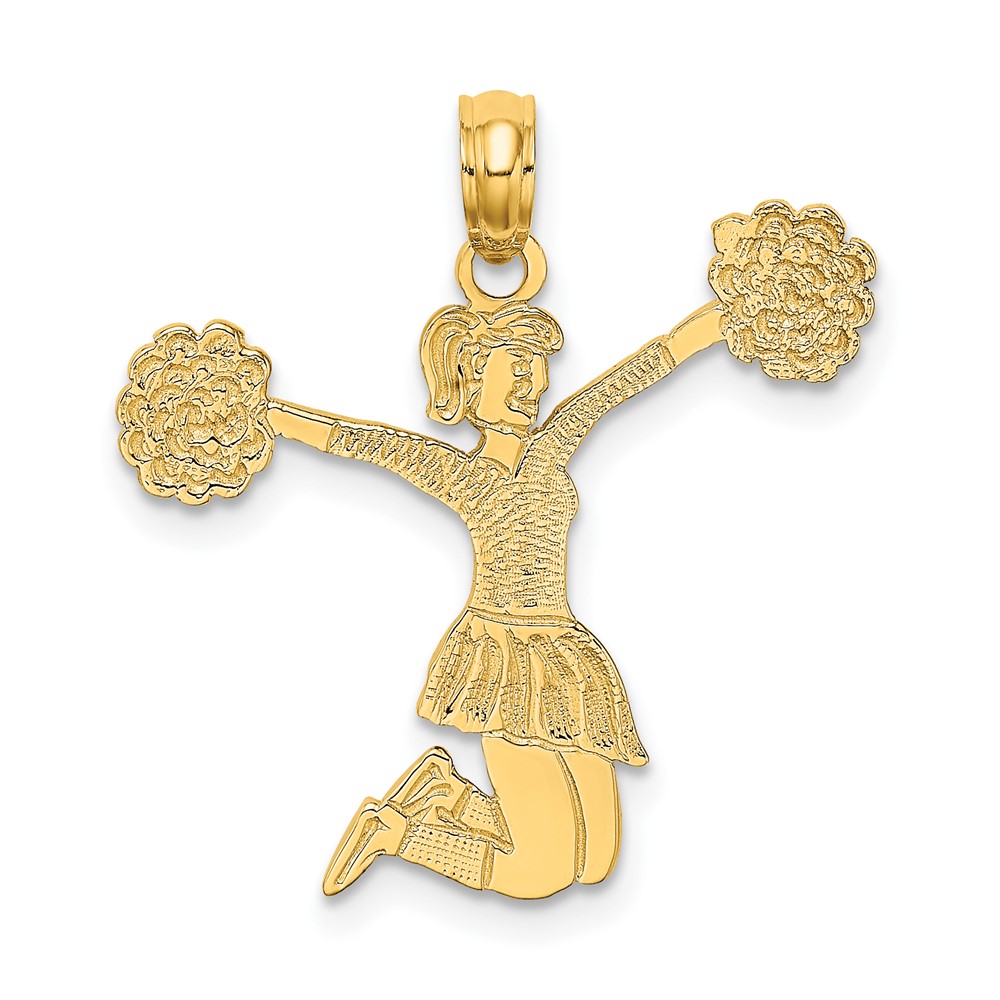 10C3555.jpg 10k Cheerleader Jumping with Pom-Pom's Charm - Image 1