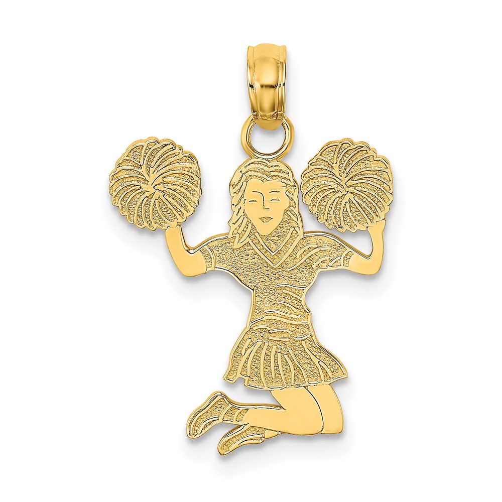 10C3556.jpg 10K Cheerleader Jumping with Pom-Pom's Pendant - Image 1