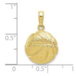 10K Basketball Pendant - Image 4