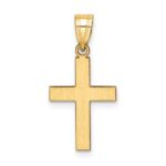 10k Polished Cross Charm - Image 4