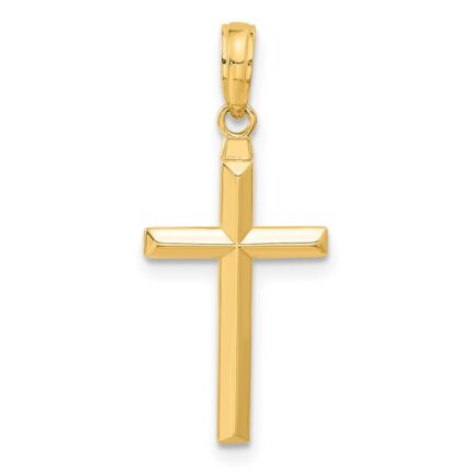10K Reversible Latin Cross Pendant