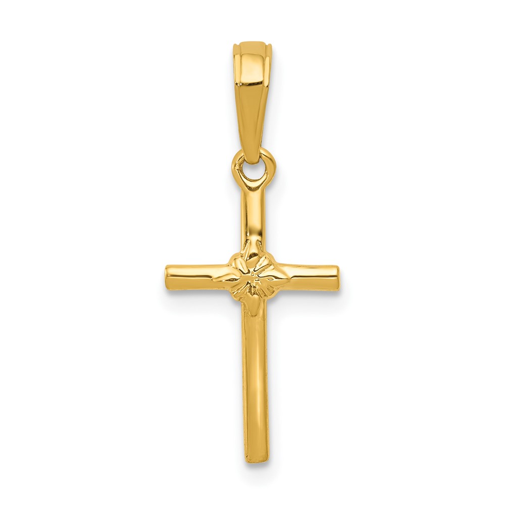 10C3882.jpg 10k Polished Cross Charm - Image 1
