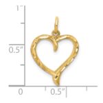 10k Heart Charm - Image 3