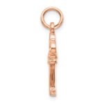 10k Rose Gold Solid Key Charm - Image 2