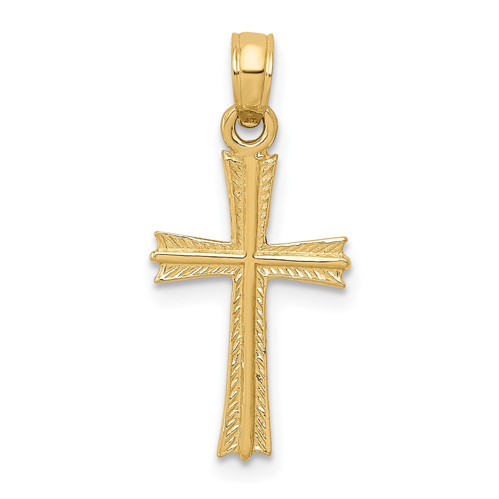 10C4229.jpg 10K Cross Pendant - Image 1
