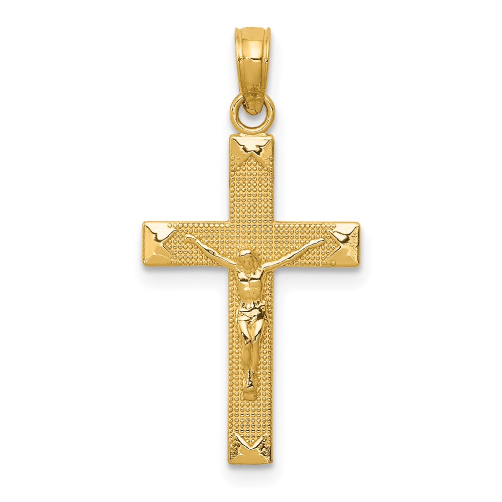 10C4341.jpg 10k Crucifix Pendant - Image 1