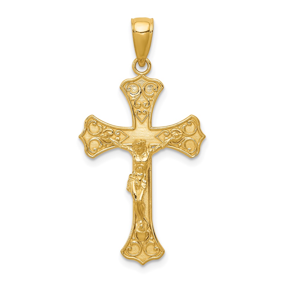 10C4345.jpg 10K Crucifix Pendant - Image 1