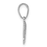 10K White Gold Praying Hands Pendant - Image 2