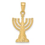 10K Menorah Pendant - Image 4