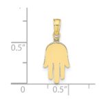 10K Large Solid Hamsa Pendant - Image 3