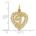 10k Initial T Charm - Image 3