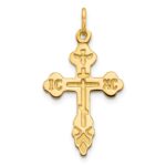 10K Eastern Orthodox Cross Charm