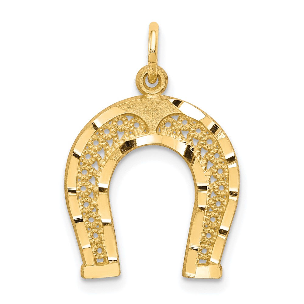 10C714.jpg 10k Horseshoe Charm - Image 1