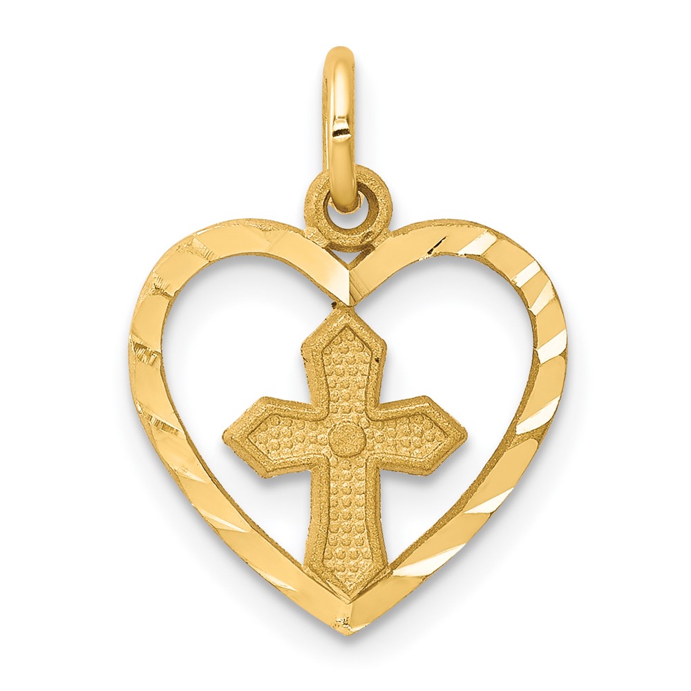 10C76.jpg 10k Cross Charm - Image 1