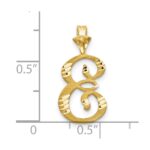 10k Initial E Pendant - Image 3
