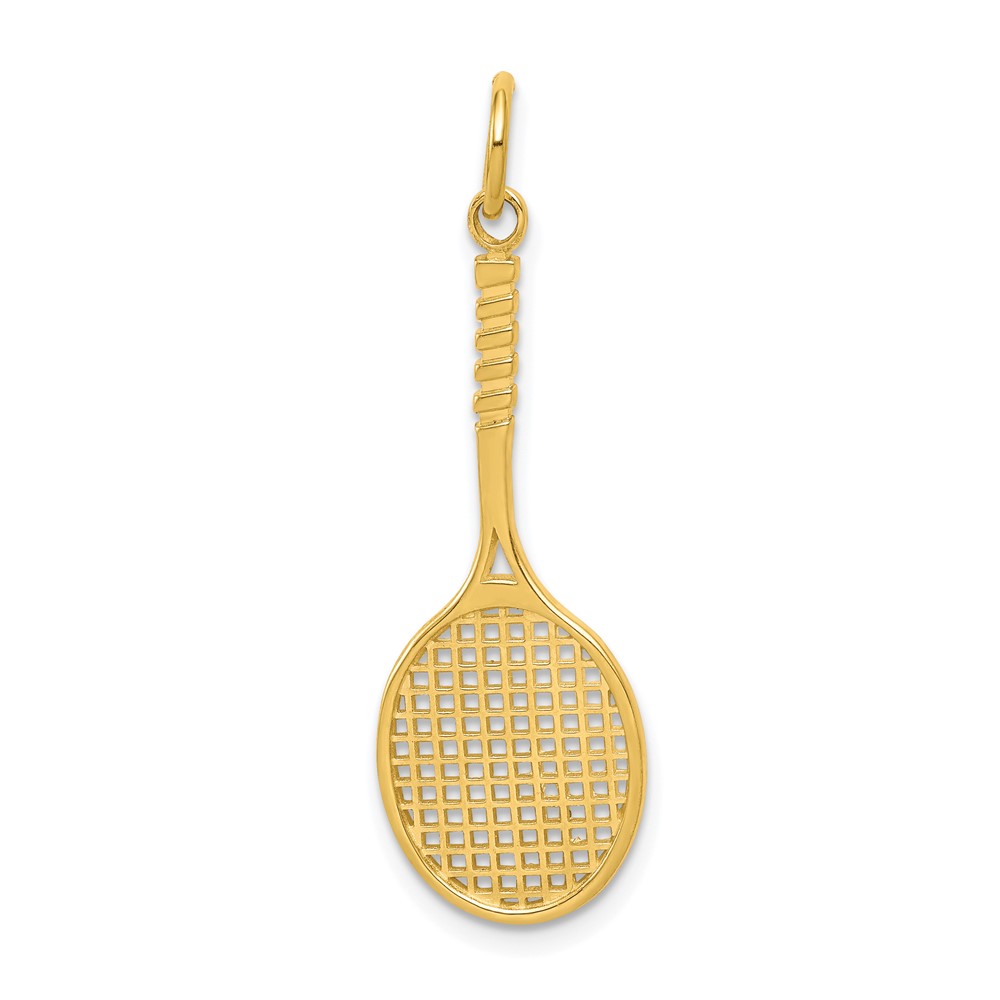 10C855.jpg 10K Tennis Racquet Charm - Image 1