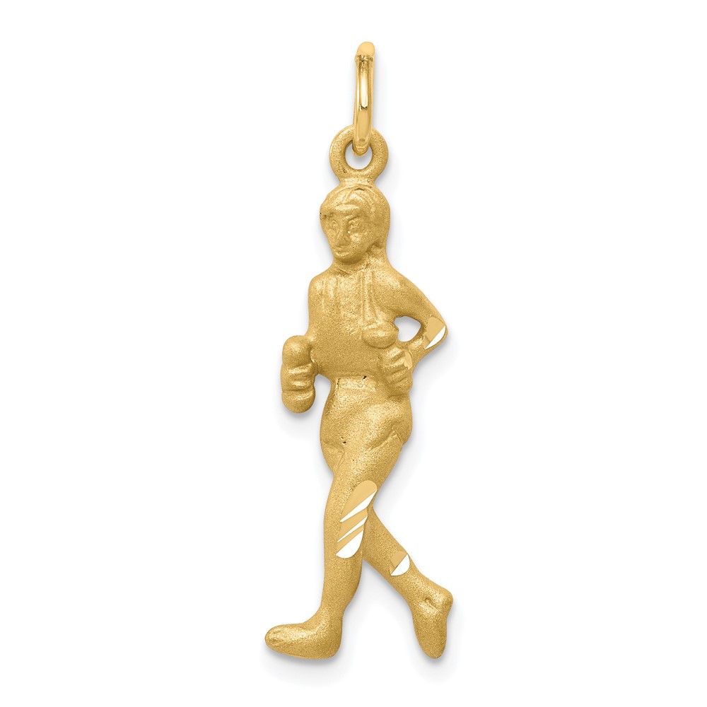 10C884.jpg 10k Solid Runner Charm - Image 1