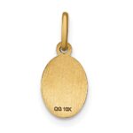 10k Solid Satin Polished St. Christopher Pendant - Image 3