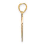 10K w/Rhodium Heart Charm - Image 2