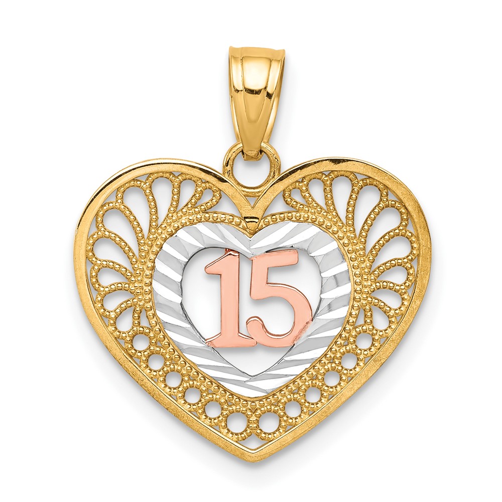 10C972.jpg 10K Two-tone w/White Rhodium 15 Heart Pendant - Image 1