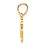 10k Four Leaf Clover Charm - Image 2
