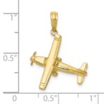 10k 3-D High-Wing Airplane Pendant - Image 3