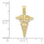 10k Caduceus Pendant - Image 3
