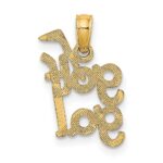 10K Solid Polished GOLF GAL Charm - Image 4