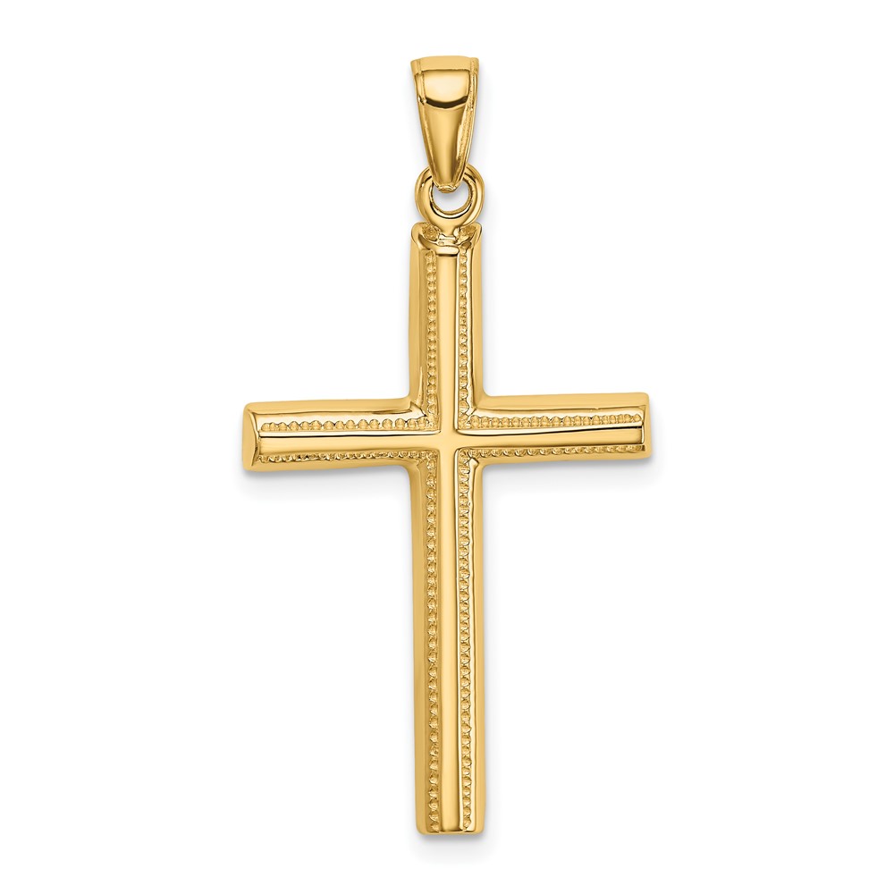 10D1606.jpg 10K Polished Cross Pendant - Image 1
