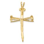10k Polished Cross Charm - Image 4