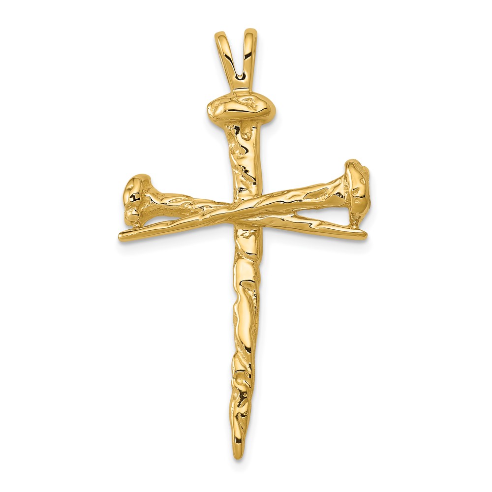 10D164.jpg 10k Polished Cross Charm - Image 1