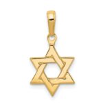 10k Polished Star of David Pendant