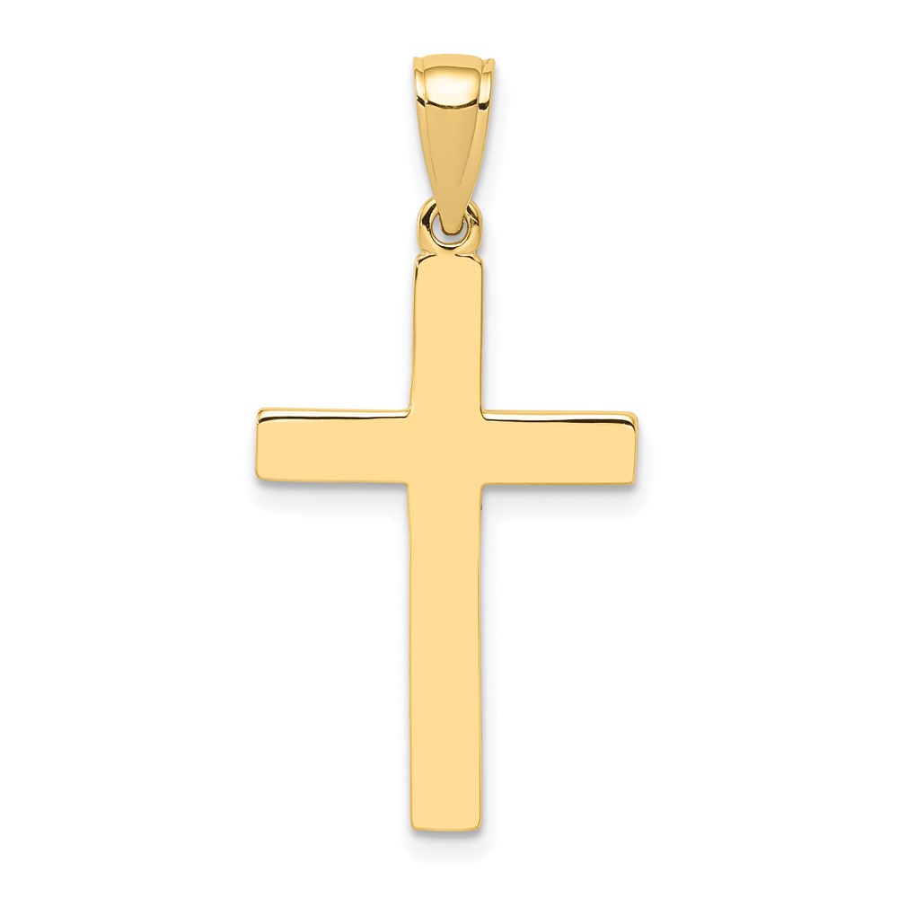 10D3495.jpg 10k Polished Cross Pendant - Image 1