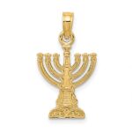 10K Menorah Pendant