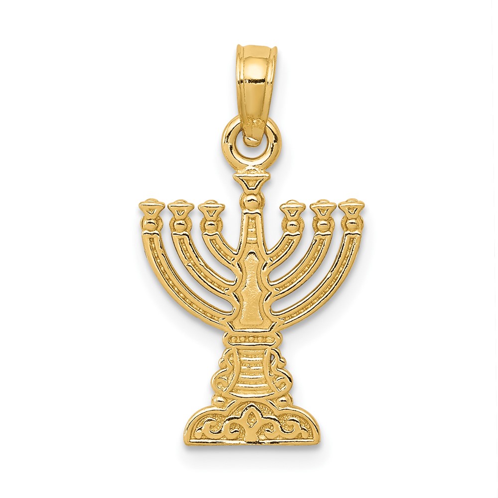 10D3800.jpg 10K Menorah Pendant - Image 1