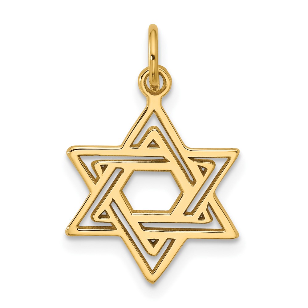 10D3802.jpg 10k Jewish Star Charm - Image 1