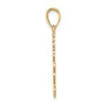 10K Textured I LOVE YOU Pendant - Image 2