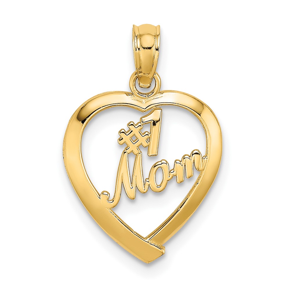 10D3943.jpg 10K #1 MOM In Heart Pendant - Image 1