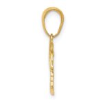 10K Charleston Palm Tree with Moon Pendant - Image 2