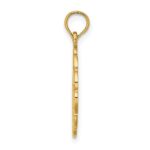 10K Cut-out Jumping Dolphins Pendant - Image 2