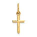 10k Small Cross Charm