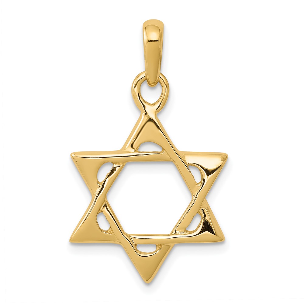 10K2298.jpg 10k Star of David Pendant - Image 1