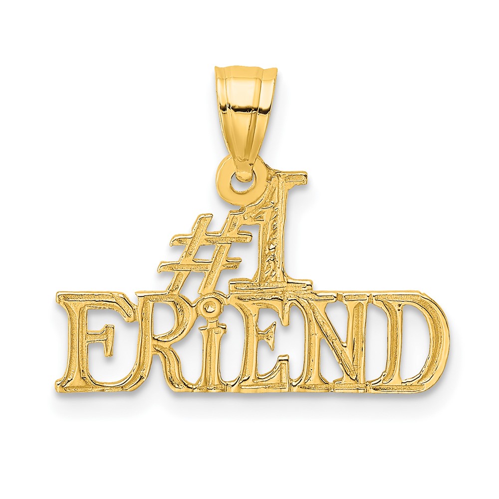 10K2598.jpg 10K #1 FRIEND Pendant - Image 1