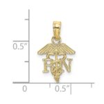 10K RN Caduceus Pendant - Image 3