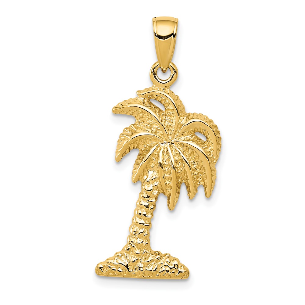 10K2895.jpg 10k Palm Tree Pendant - Image 1