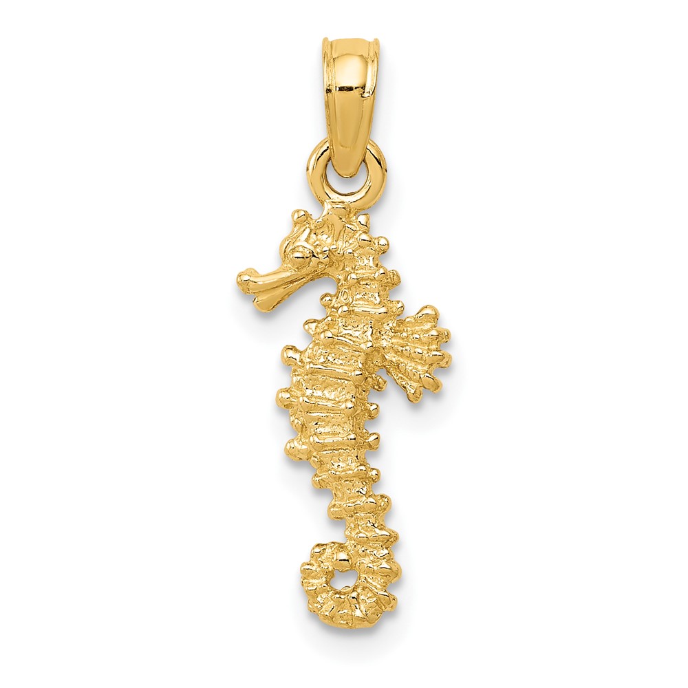 10K2979.jpg 10k Seahorse Pendant - Image 1