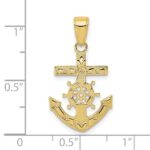 10k Mariner's Cross Pendant - Image 3