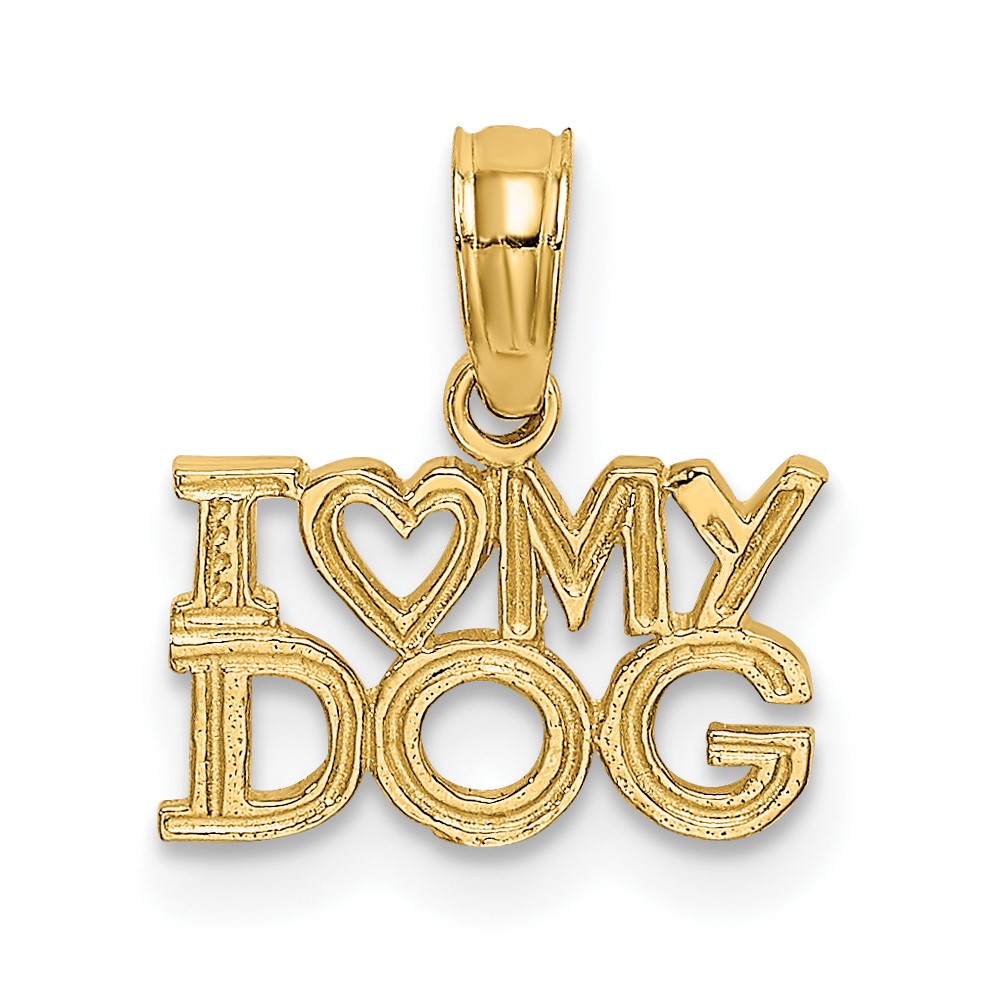 10K3423.jpg 10k I HEART MY DOG Charm - Image 1