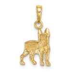 10K Boston Terrier Dog Pendant - Image 4